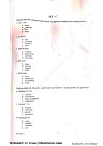 Jamia MBA Last 10 Years Entrance Question Paper [PYQ PDF]