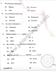 Jamia 9th Class Entrance Question Paper | Last 10 Years PYQ