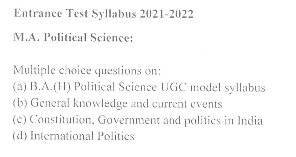 jamia-ma-political-science-entrance-syllabus