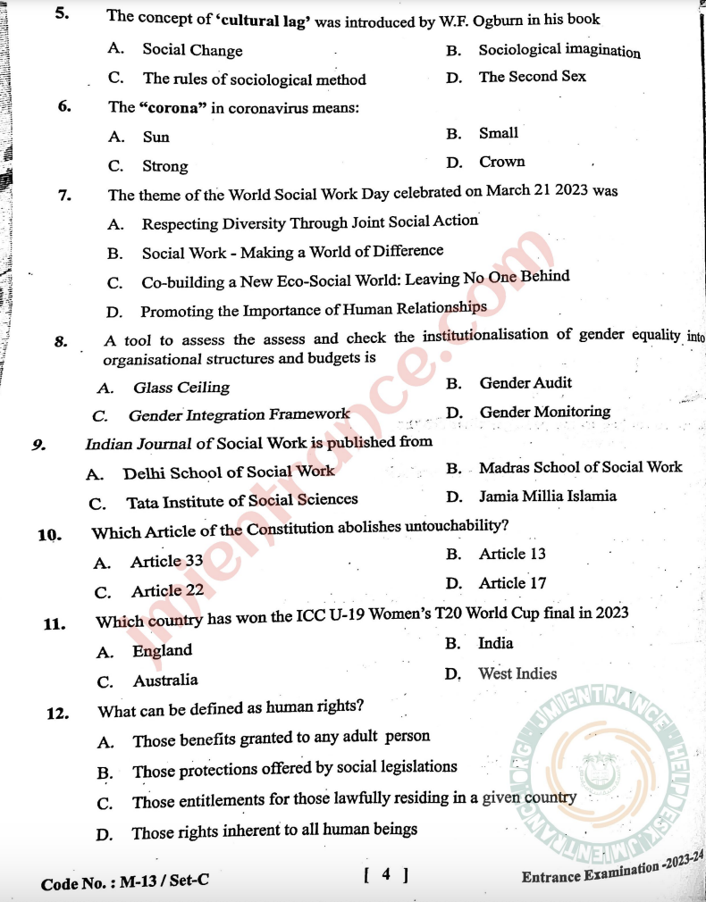 jamia-msw-2023-last-7-years-entrance-question-papers-jmientrance-2