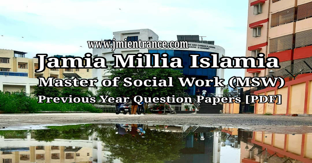jamia-msw-last-10-years-entrance-question-papers
